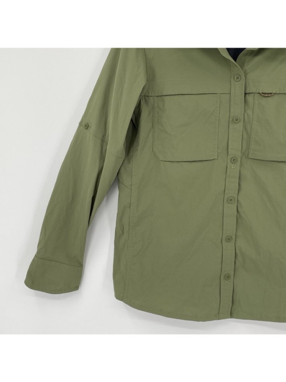 REI Co-op Womens Small Green Sahara Button Up Long Sleeve Outdoor Vented Shirt - Picture 7 of 12